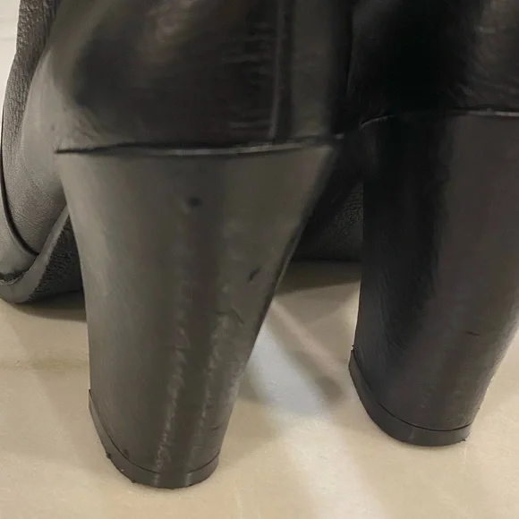Kate Spade Boots Size 9 Black Leather - Picture 10 of 14